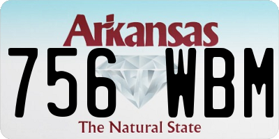 AR license plate 756WBM