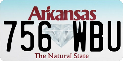AR license plate 756WBU
