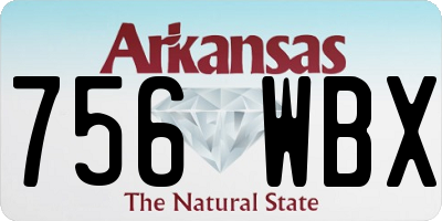AR license plate 756WBX