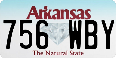 AR license plate 756WBY