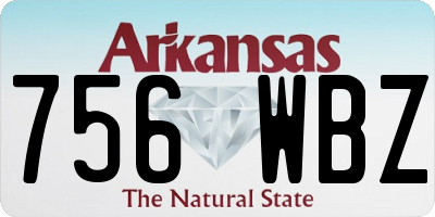 AR license plate 756WBZ