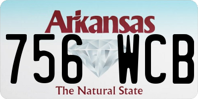 AR license plate 756WCB