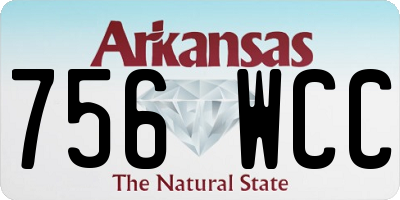 AR license plate 756WCC