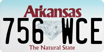 AR license plate 756WCE