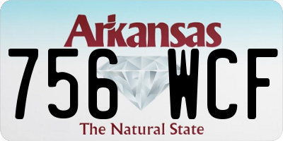 AR license plate 756WCF