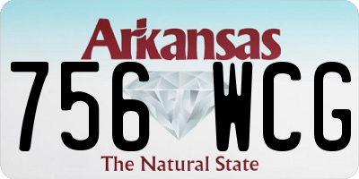 AR license plate 756WCG