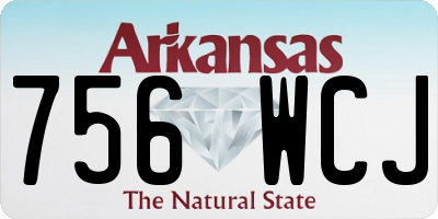 AR license plate 756WCJ