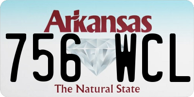 AR license plate 756WCL