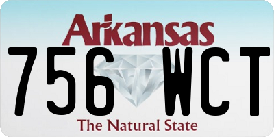 AR license plate 756WCT