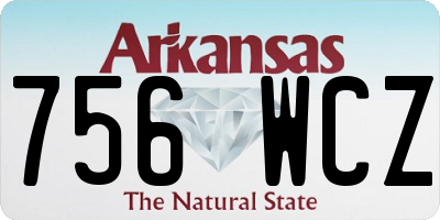AR license plate 756WCZ