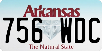 AR license plate 756WDC