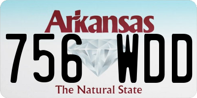 AR license plate 756WDD