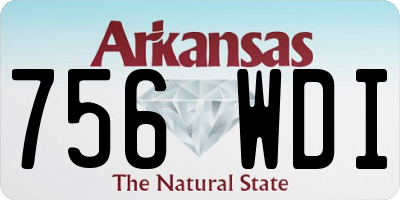 AR license plate 756WDI