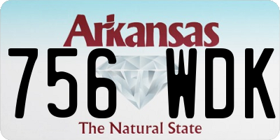 AR license plate 756WDK