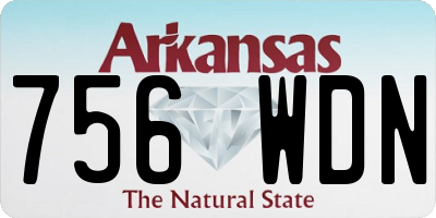 AR license plate 756WDN
