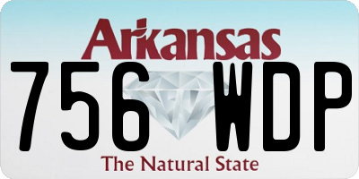 AR license plate 756WDP
