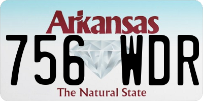 AR license plate 756WDR