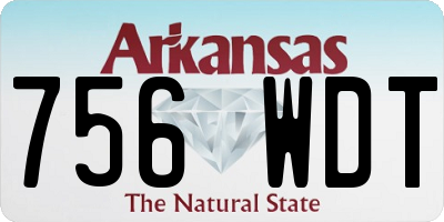 AR license plate 756WDT