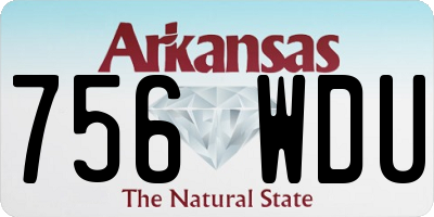 AR license plate 756WDU