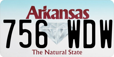 AR license plate 756WDW