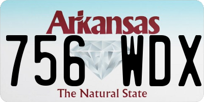 AR license plate 756WDX
