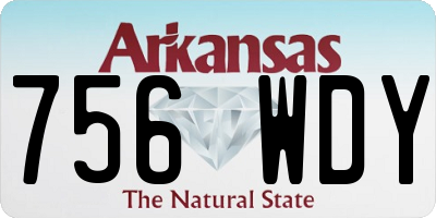 AR license plate 756WDY