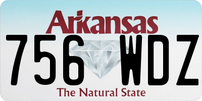 AR license plate 756WDZ