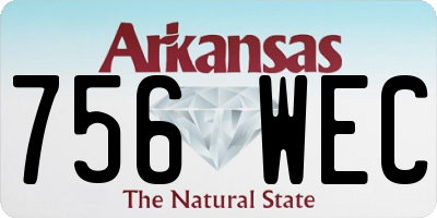 AR license plate 756WEC