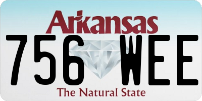 AR license plate 756WEE