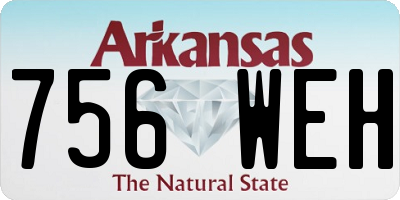 AR license plate 756WEH