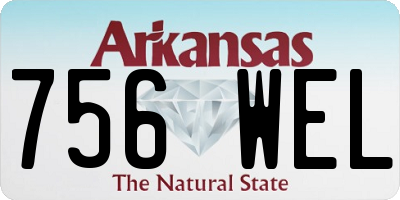 AR license plate 756WEL