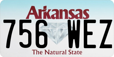 AR license plate 756WEZ