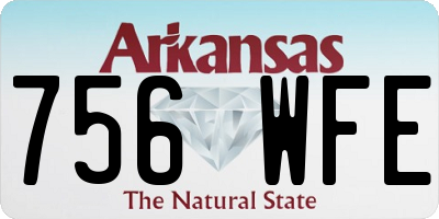 AR license plate 756WFE