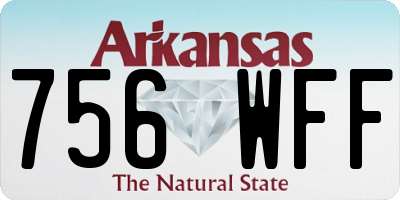 AR license plate 756WFF