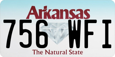 AR license plate 756WFI