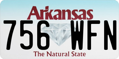 AR license plate 756WFN