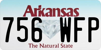 AR license plate 756WFP