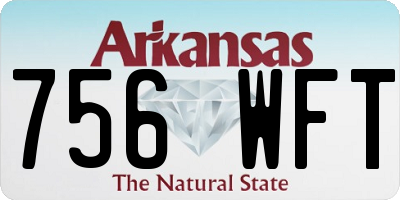 AR license plate 756WFT