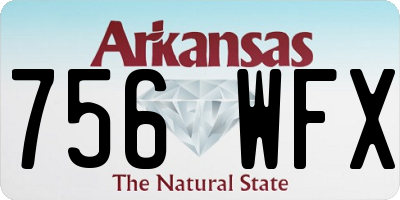 AR license plate 756WFX