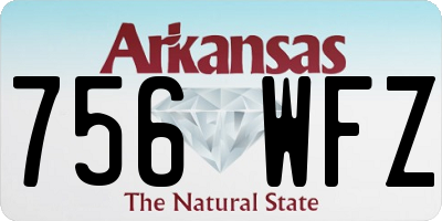 AR license plate 756WFZ