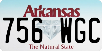 AR license plate 756WGC