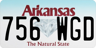 AR license plate 756WGD