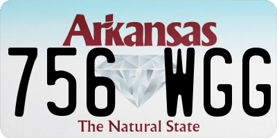 AR license plate 756WGG