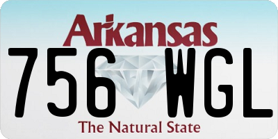 AR license plate 756WGL
