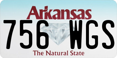 AR license plate 756WGS