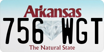 AR license plate 756WGT