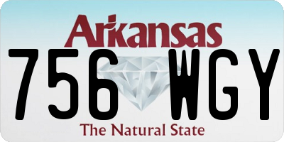 AR license plate 756WGY