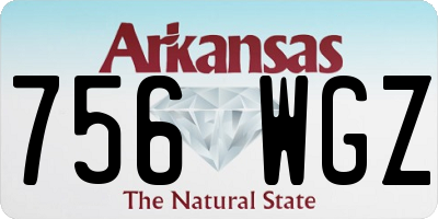 AR license plate 756WGZ