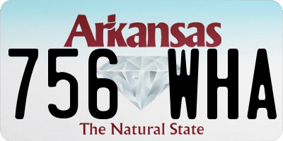 AR license plate 756WHA