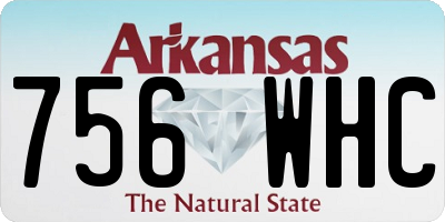 AR license plate 756WHC